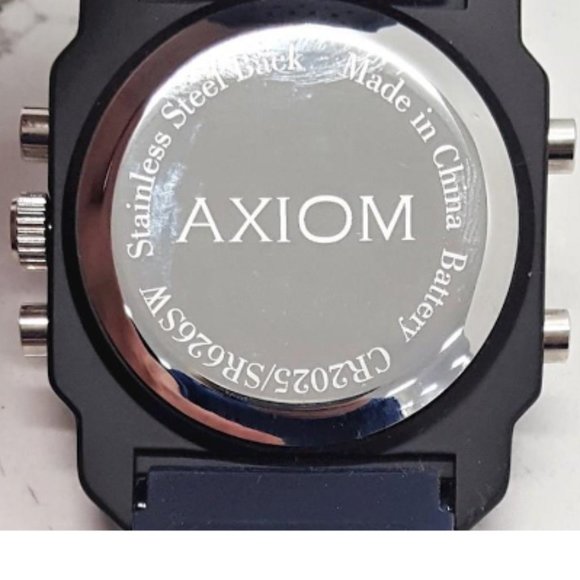 AXIOM Black & Blue Chronograph Men's Watch - Picture 10 of 11